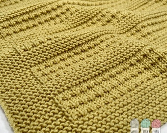 Harvey Baby Blanket - Knitted Blanket Pattern