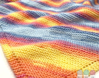 Peekaboo Baby Blanket - Knitted Blanket Pattern