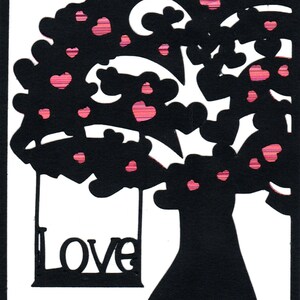 Heart Tree SVG Digital Design File Cricut File Glowforge File Digital Die Valentine Electronic Die File