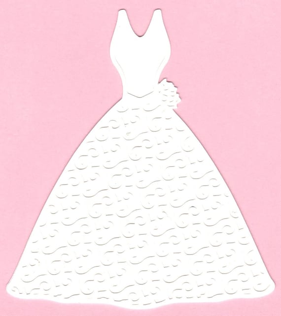 wedding dress template cut out Wedding Dress SVG: Lacy Overlay Design (digital File)