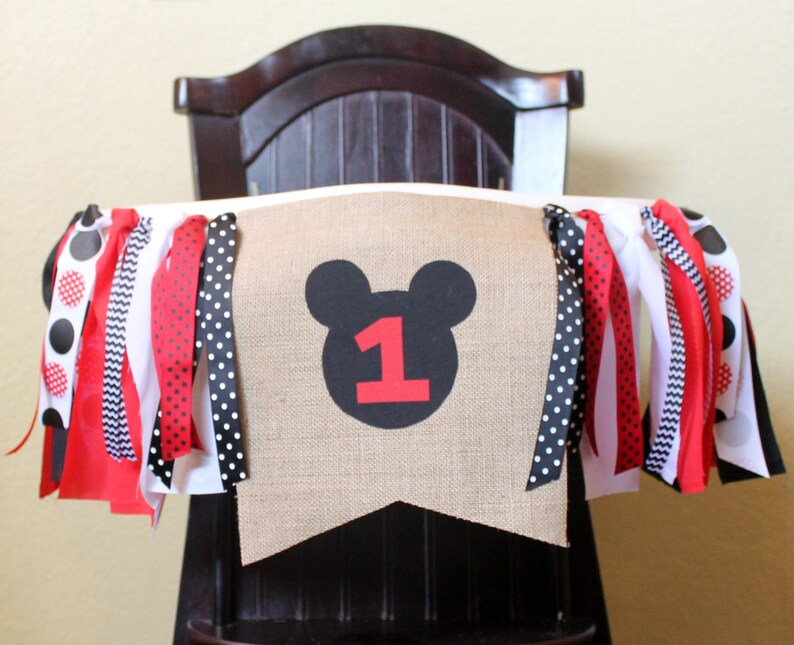 Mickey Mouse Birthday Banner First Image 0