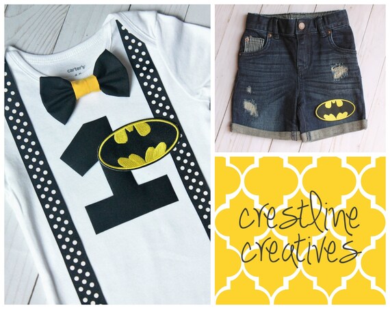 batman 1st birthday outfit