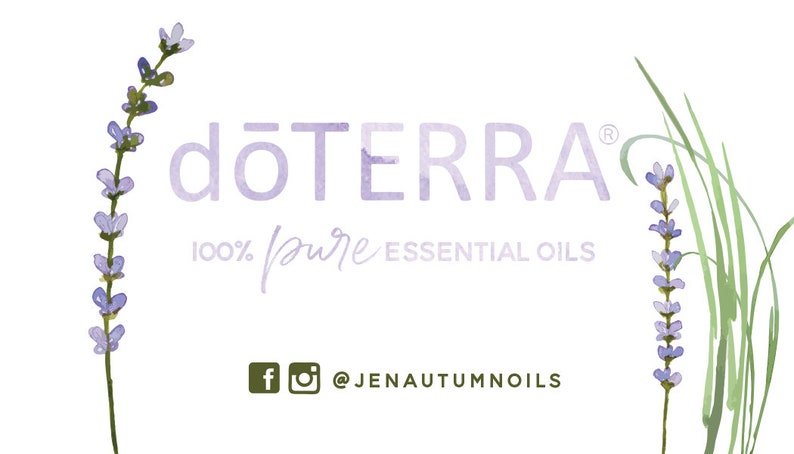 DOTERRA Business Cards Lavender DIGITAL FILE Only Etsy