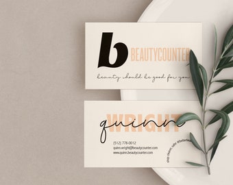 BeautyCounter Business Cards "Quinn" - DIGITAL FILE only