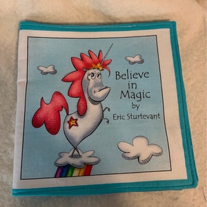 Cloth Children’s Book.  “Believe in Magic” by Eric Sturtevant
