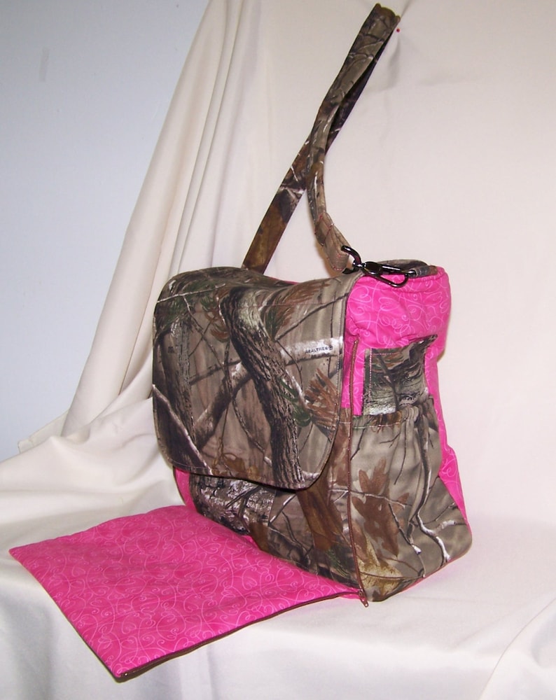 Camo-Pink Diaper Bag Classic for MOM | Etsy