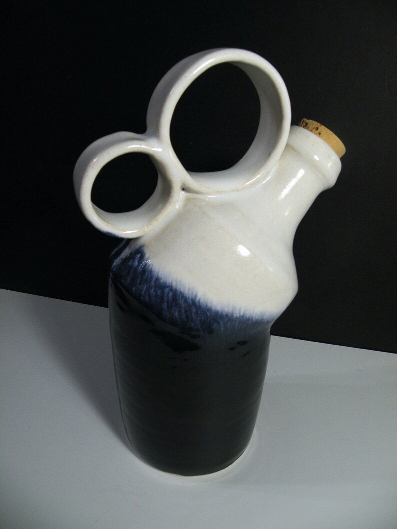 Bottle with handle-wheel thrown-ceramic vase-ceramic | Etsy