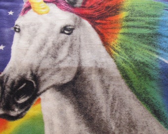 Rainbow Unicorn Fleece Blanket
