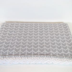 Herringbone Style Lightweight Fleece Blanket