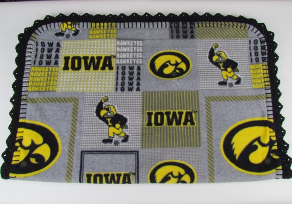 Iowa Hawkeyes Fleece Baby Blanket Etsy