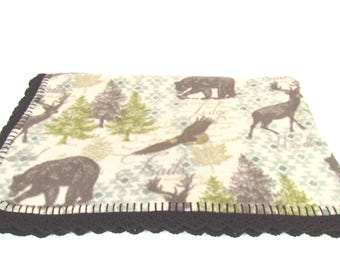 Welcome to the Forest Large Fleece Blanket