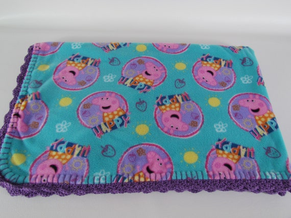 Peppa pig blanket fleece hotsell