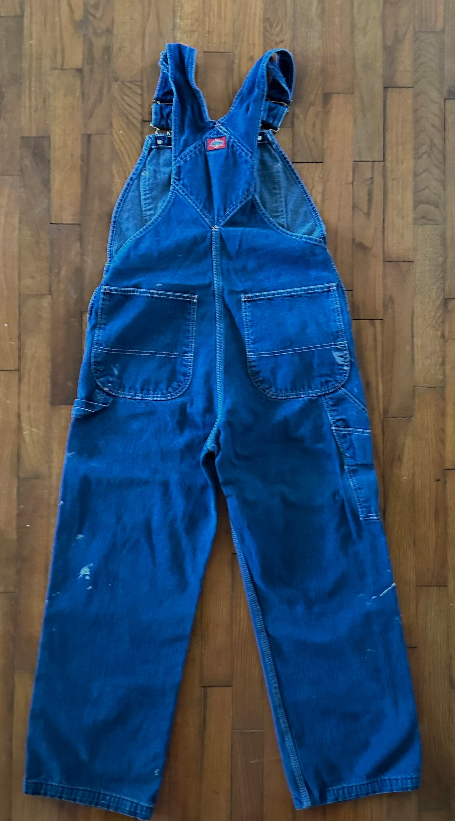 Vintage Dickies Overalls, Medium Fit, 1990's/dark Denim Bib Overalls