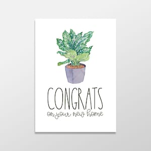 New House Card, Housewarming Card, New Home Card, House Warming, Moving Card, Congrats on Your New Home, Congratulations New House, Realtor