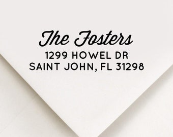 Return Address Stamp, Custom Stamp, Self Inking Stamp, Wedding Address Stamp, Custom Address Stamp, Housewarming Gift, Realtor Gift