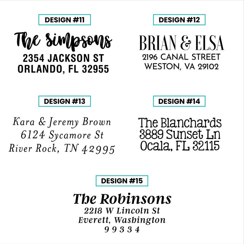 Wedding Stamps, Self Inking Address Stamp, Personalized Return Address ...