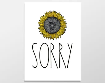 Apology Card, I'm Sorry Card, Please Forgive Me Card, Greeting Card, I'm So Sorry for your loss card, Sympathy Card, Sorry that happened