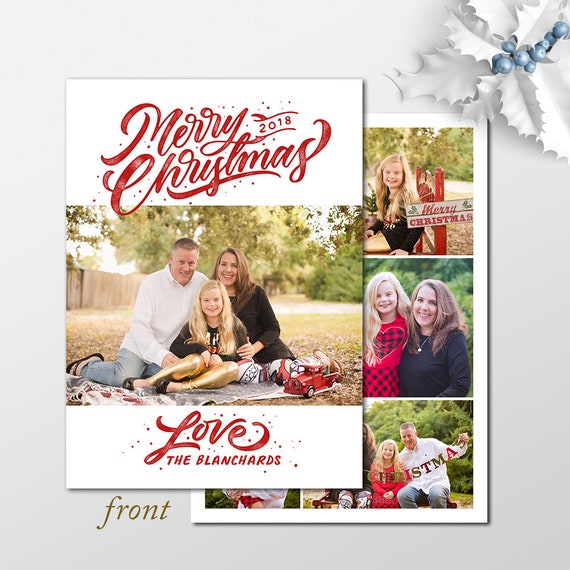 Merry Christmas Love Christmas Card Holiday Photo Cards Photo Christmas Cards Printable Printed Merry Christmas Free Overnight Shipping By Splendid Street Press Catch My Party