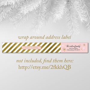 Blush and Gold Holiday Photo Cards You choose printable or | Etsy