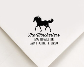 Horse Gift Horse Return Address Stamp, Self Inking Stamp Equine Stamp Farm Address Stamp Farm Stamp Horse Lover Gift Equestrian Horse Gifts