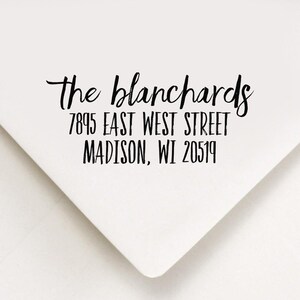 Return Address Stamp, Custom Stamp, Self Inking Stamp, Wedding Address Stamp, Custom Address Stamp, Housewarming Gift, Faith and Glory