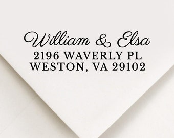 Wedding Address Stamp, Custom Return Address Stamp, Modern Stamp, Self Inking Stamp, Custom Address Stamp, Housewarming Gift, Realtor Gift