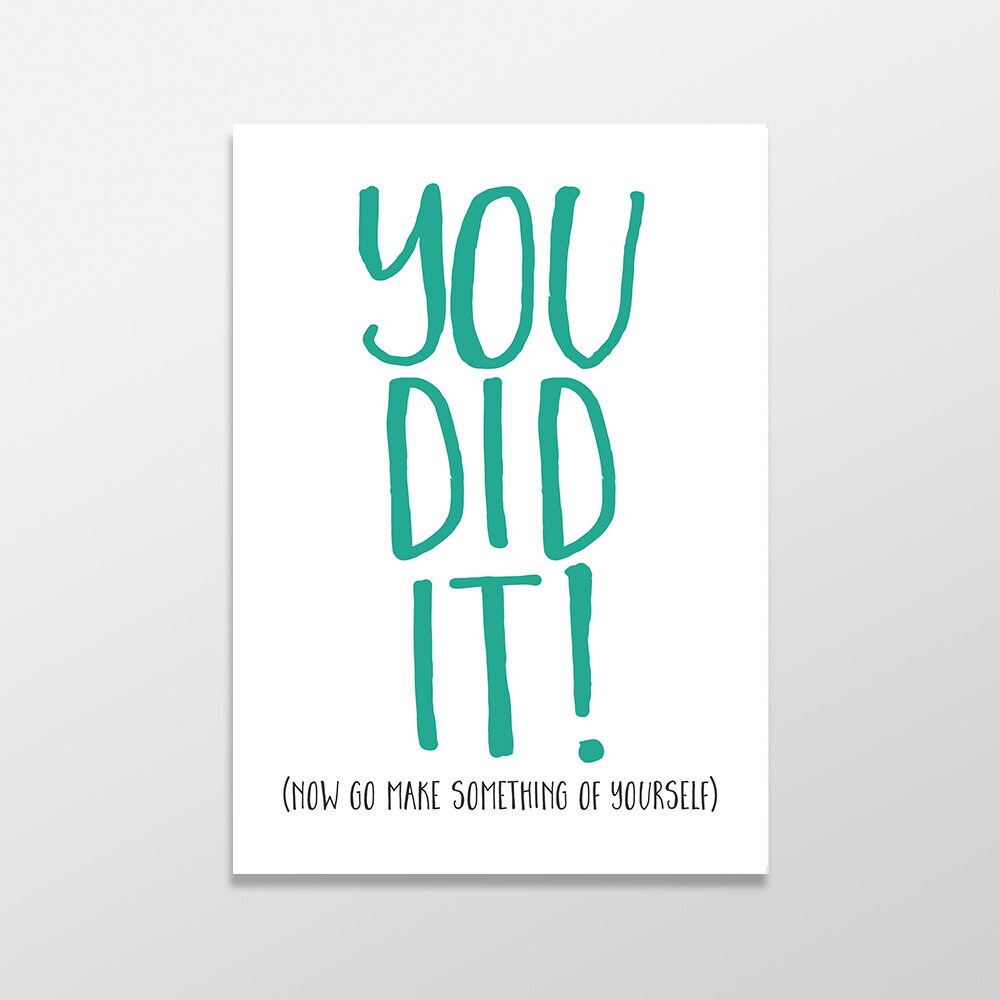 Funny graduation card graduation card funny greeting card etsy