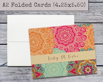 Personalized Stationery Set - Personalized Stationary - Custom Notecards - Personalized Notecards Set - Custom Gift - A2 Folded Note Cards