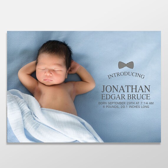 introducing baby announcement