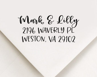 Return Address Stamp, Custom Stamp, Self Inking Stamp, Wedding Address Stamp, Custom Address Stamp, Housewarming Gift, Realtor Gift