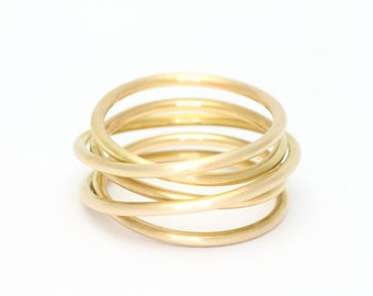 Coiled ring - rose gold