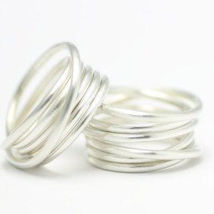 Coiled ring - silver