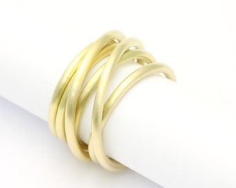 Coiled ring - gold