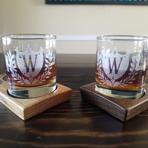 Engraved barrel coaster Bourbon gifts for him Whiskey coaster Engraved whiskey glass Whiskey gift Bourbon gift Birthday gift Groomsman Gift image 8