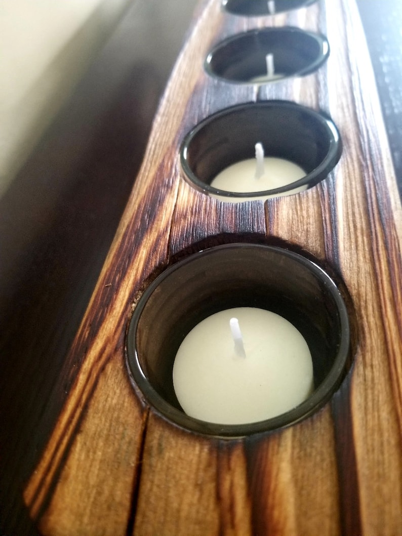 Wood Candle Holder Gifts for Her Rustic Candle Holder Votive Etsy