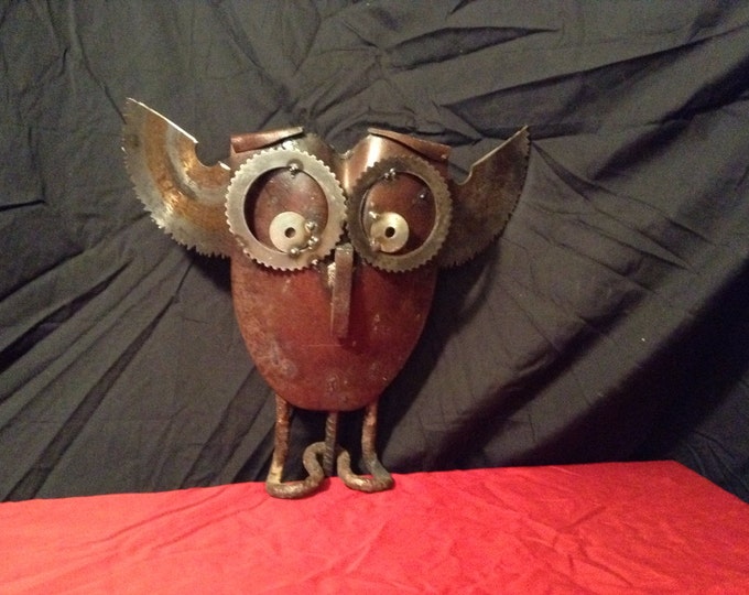 Metal Owl Sculpture/ Yard Art Etsy