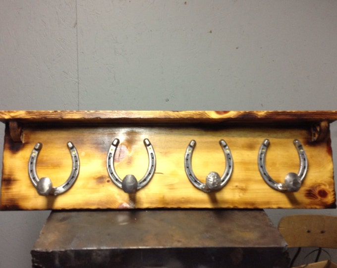 Rustic Western Coat Rack With Shelf Etsy