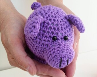 Percival Pig - Crochet Pattern Tutorial - Instant Digital Download PDF