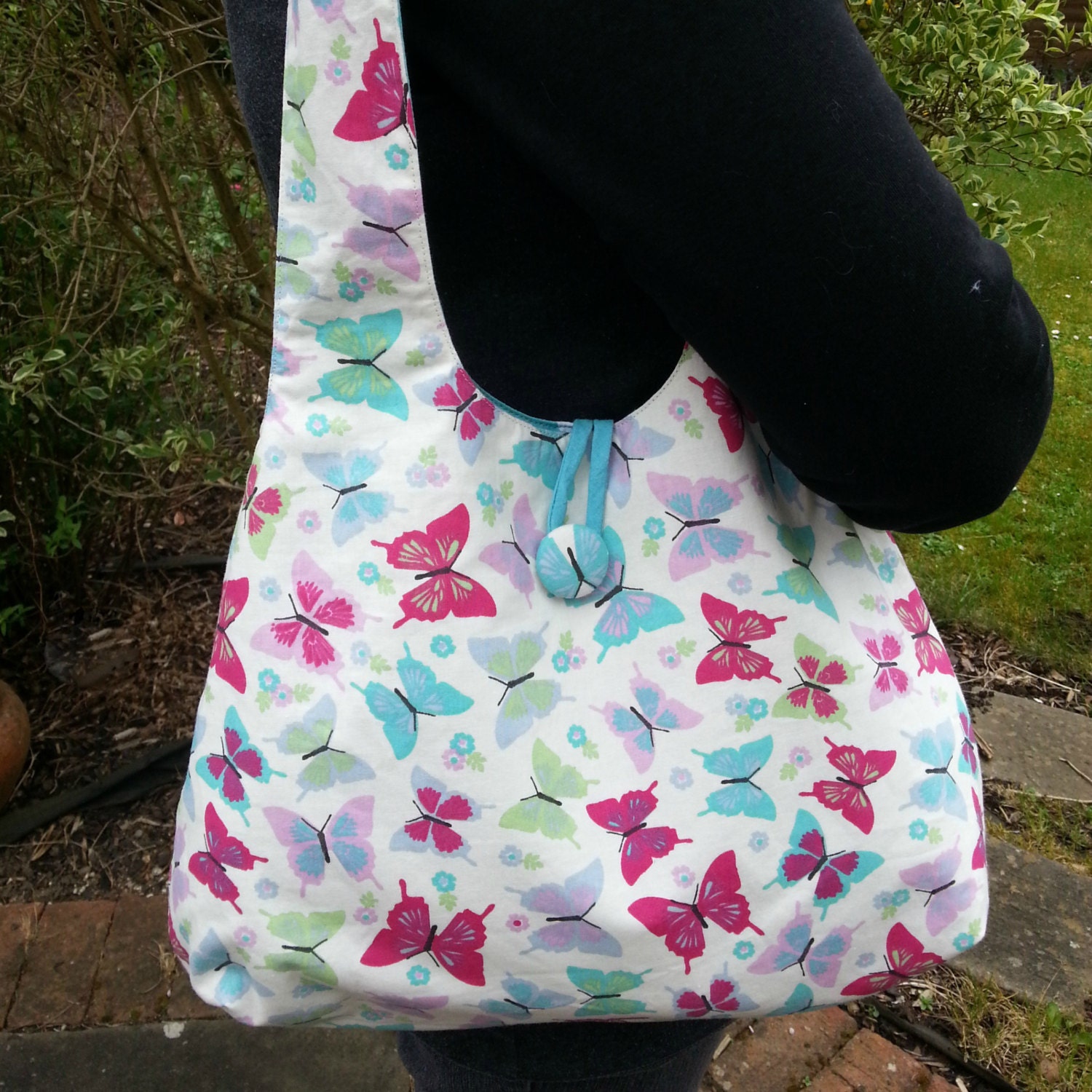 Reversible Hobo Bag Tote Purse Pattern - Instant Printable PDF Sewing ...