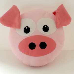 Pig Critter Cushion - PDF Sewing Pattern Download - Cute Toy Present
