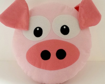 Pig Critter Cushion - PDF Sewing Pattern Download - Cute Toy Present