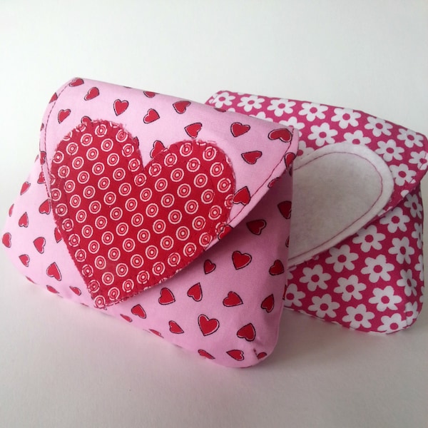 Heart Coin Purse - PDF Instant Download Sewing Pattern - Easy Simple Quick