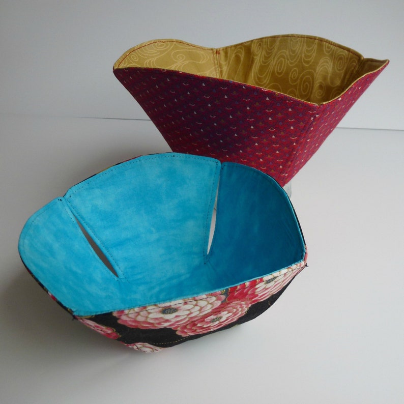 Fabric Bowl PDF Sewing Pattern Download 2 Sizes Etsy UK