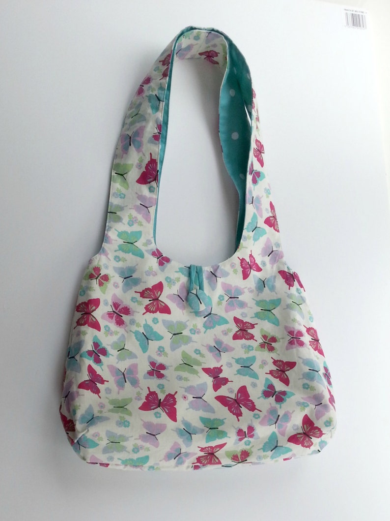 Reversible Hobo Bag Tote Purse Pattern Instant Printable PDF Sewing Pattern Download Easy Versatile image 2