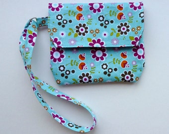 Slip Pocket Coin Purse Wristlet - PDF Sewing Pattern Instant Download - Simple Purse Clutch Bag