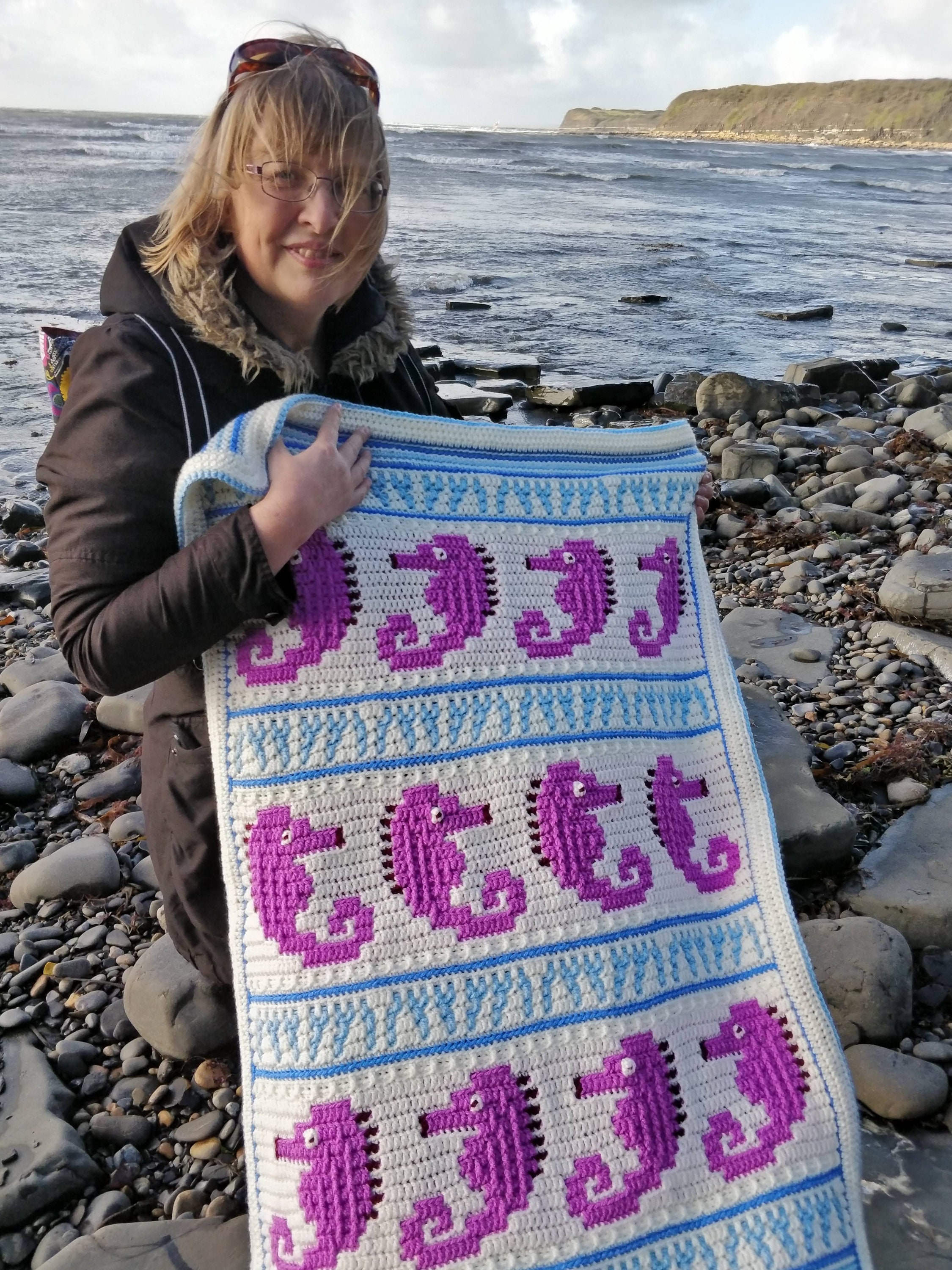 CROCHET PATTERN Seahorse Serenade Blanket Seahorse Crochet - Etsy