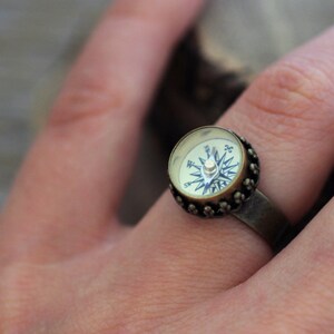 Compass Ring, Compass Jewelry, Functioning Compass Ring, Nautical ...