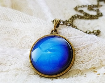 Neptune Necklace, Neptune, Neptune Pendant, Solar System Necklace, Planet Necklace, Space Necklace, Solar System, Planet Jewelry