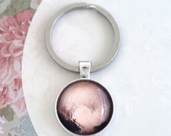 Pluto, Pluto nyckelring, Planet Pluto, Rymden nyckelring, Rymden, Galax nyckelring, Solsystemet nyckelring, Planet nyckelring, Rymdtillbehör