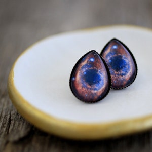 Helix Nebula, Helix Nebula Earrings, Helix Nebula Studs, God&#39;s Eye, Nebula Earrings, Galaxy Earrings, Space Studs, Space Jewelry, Supernova